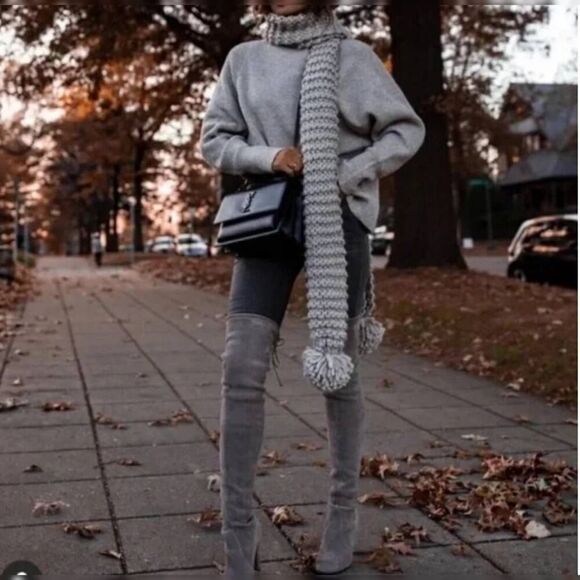 Sam Edelman Kent Over-the-Knee Gray Boots - Size 8.5 - NWOT - Picture 5 of 13